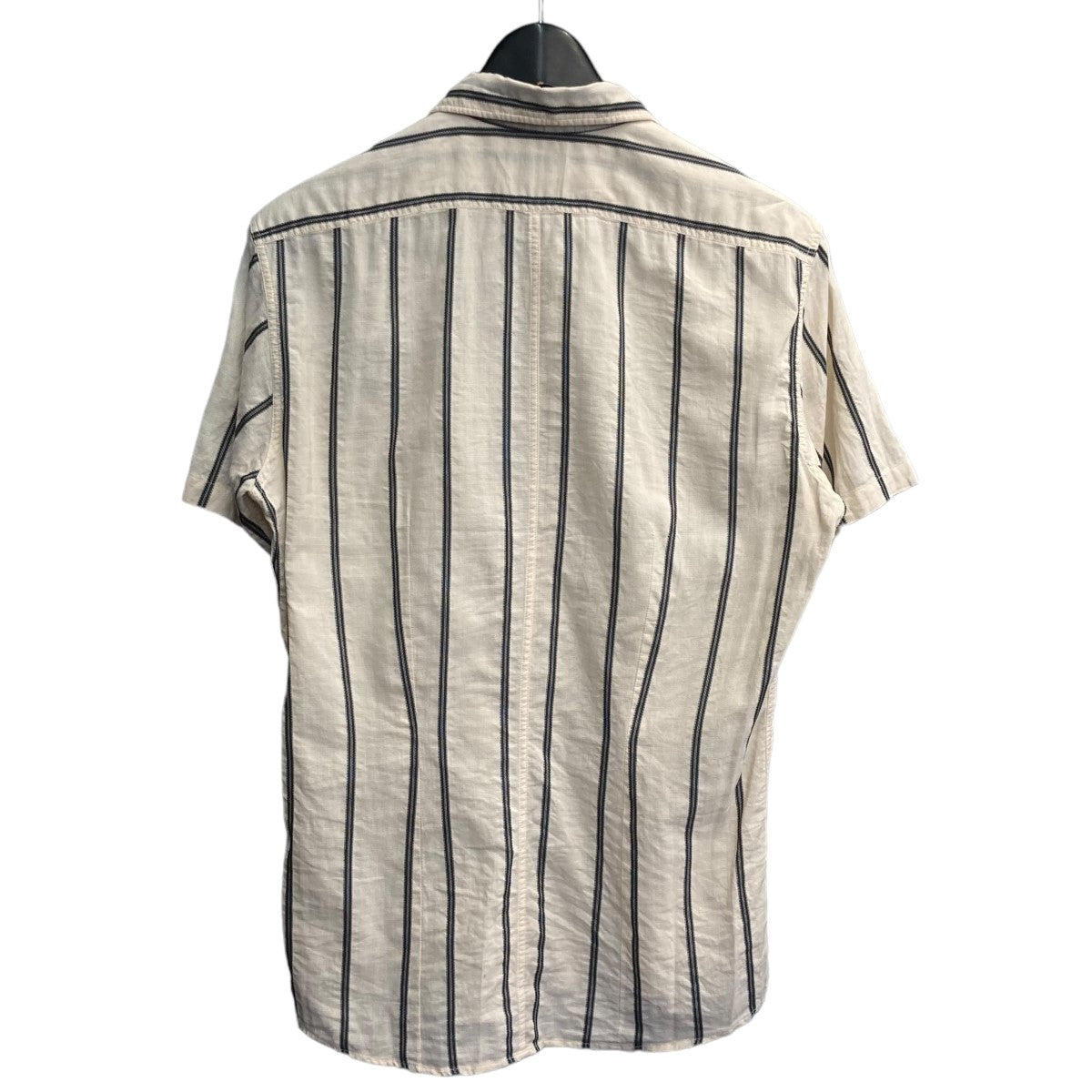 DRIES VAN NOTEN ストライプ柄半袖シャツ 古着・中古-2枚目のアイテム画像