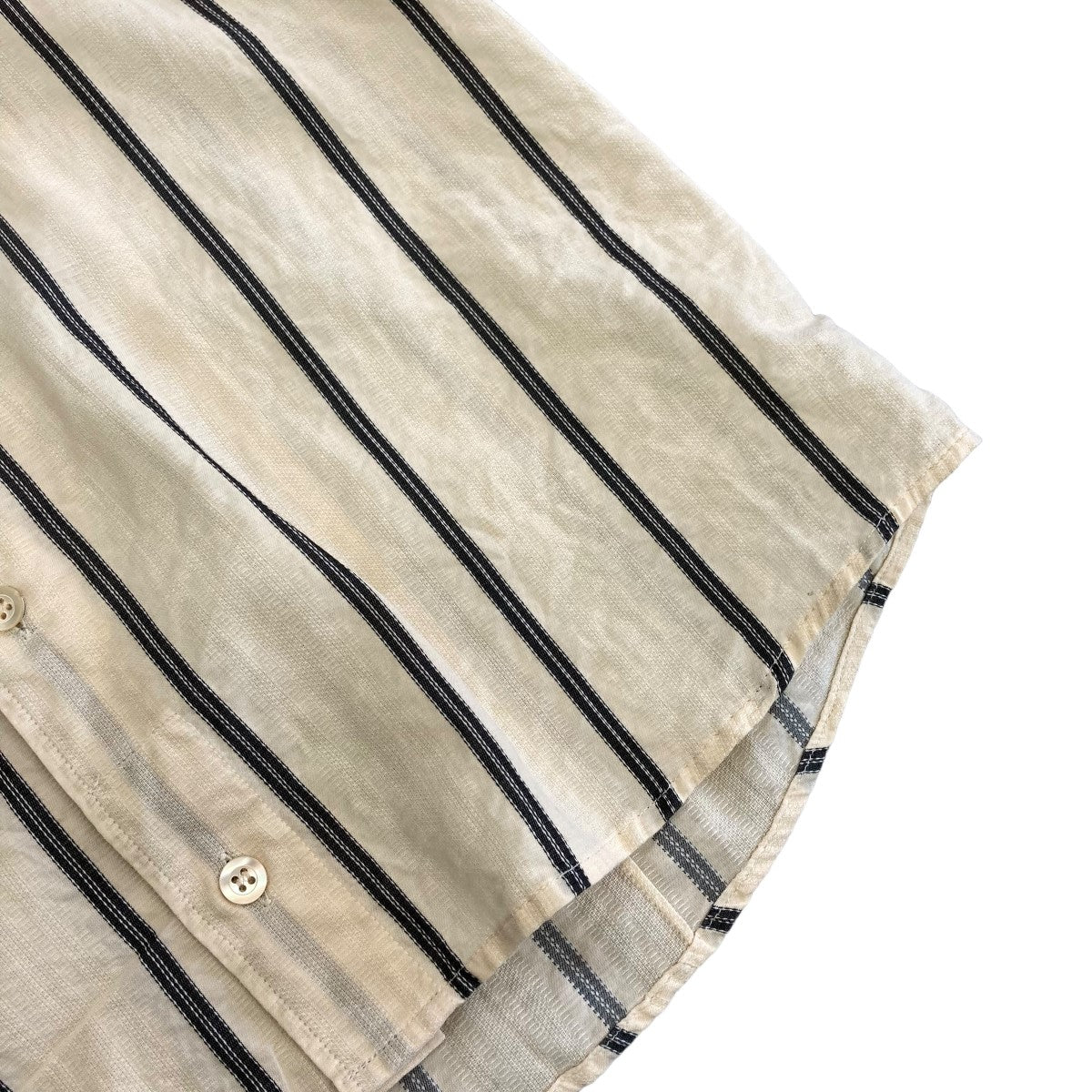 DRIES VAN NOTEN ストライプ柄半袖シャツ 古着・中古-5枚目のアイテム画像