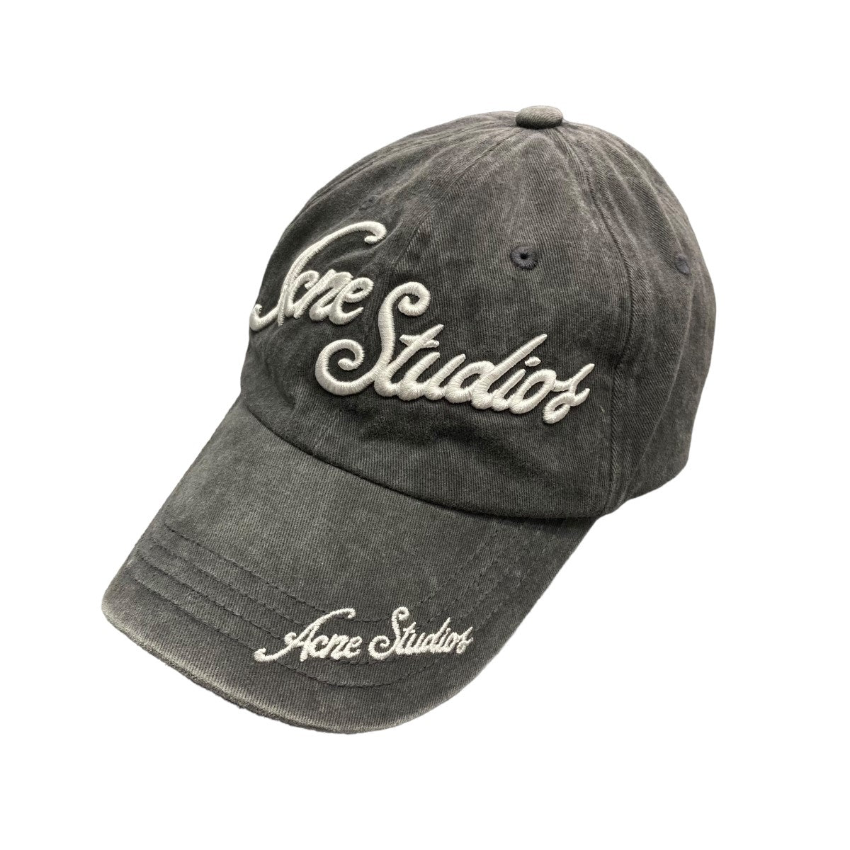 ACNE STUDIOS(アクネストゥディオズ) 24SSロゴステッチキャップFN-UX-HATS000240 FN-UX-HATS000240  グレー｜【公式】カインドオルオンライン ブランド古着・中古通販【kindal】