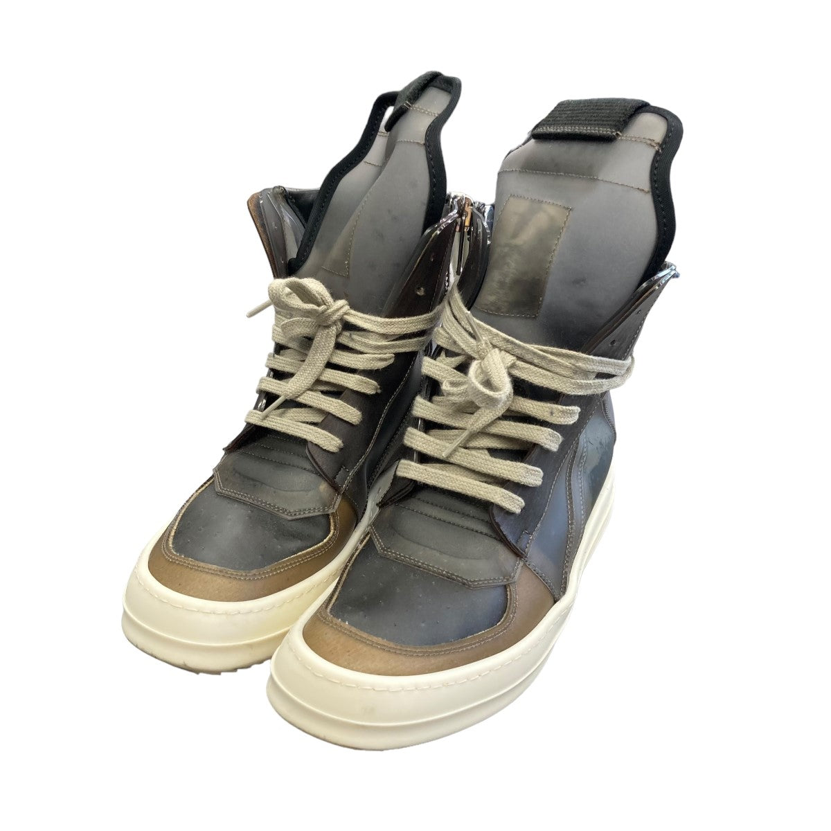 RICK OWENS(リックオウエンス) 21SSGEOBASKETハイカットスニーカー28151 28151 グレー サイズ  36｜【公式】カインドオルオンライン ブランド古着・中古通販【kindal】