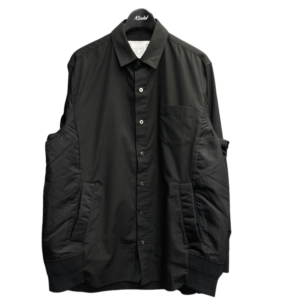 sacai(サカイ) 24SSCotton Poplin Shirtドッキングシャツ24-03326M 24-03326M ブラック サイズ  1｜【公式】カインドオルオンライン ブランド古着・中古通販【kindal】