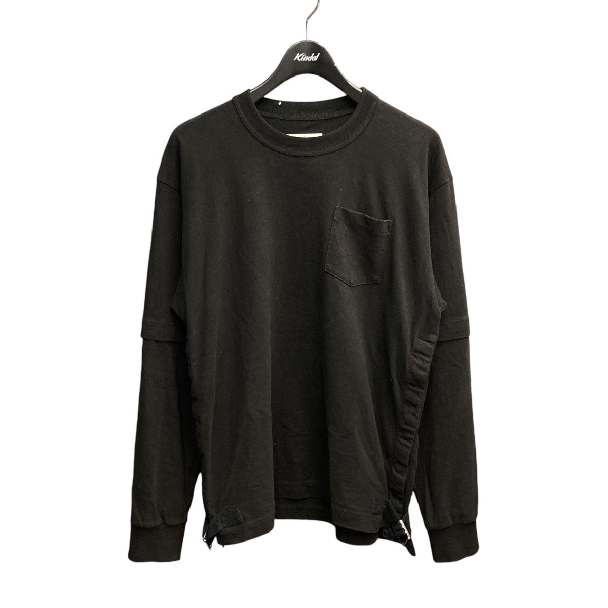 sacai(サカイ) 23SSNylon Twill x Cotton Jersey L S T-Shirtロングスリーブカットソー23-03060M  23-03060M ブラック サイズ 2｜【公式】カインドオルオンライン ブランド古着・中古通販【kindal】