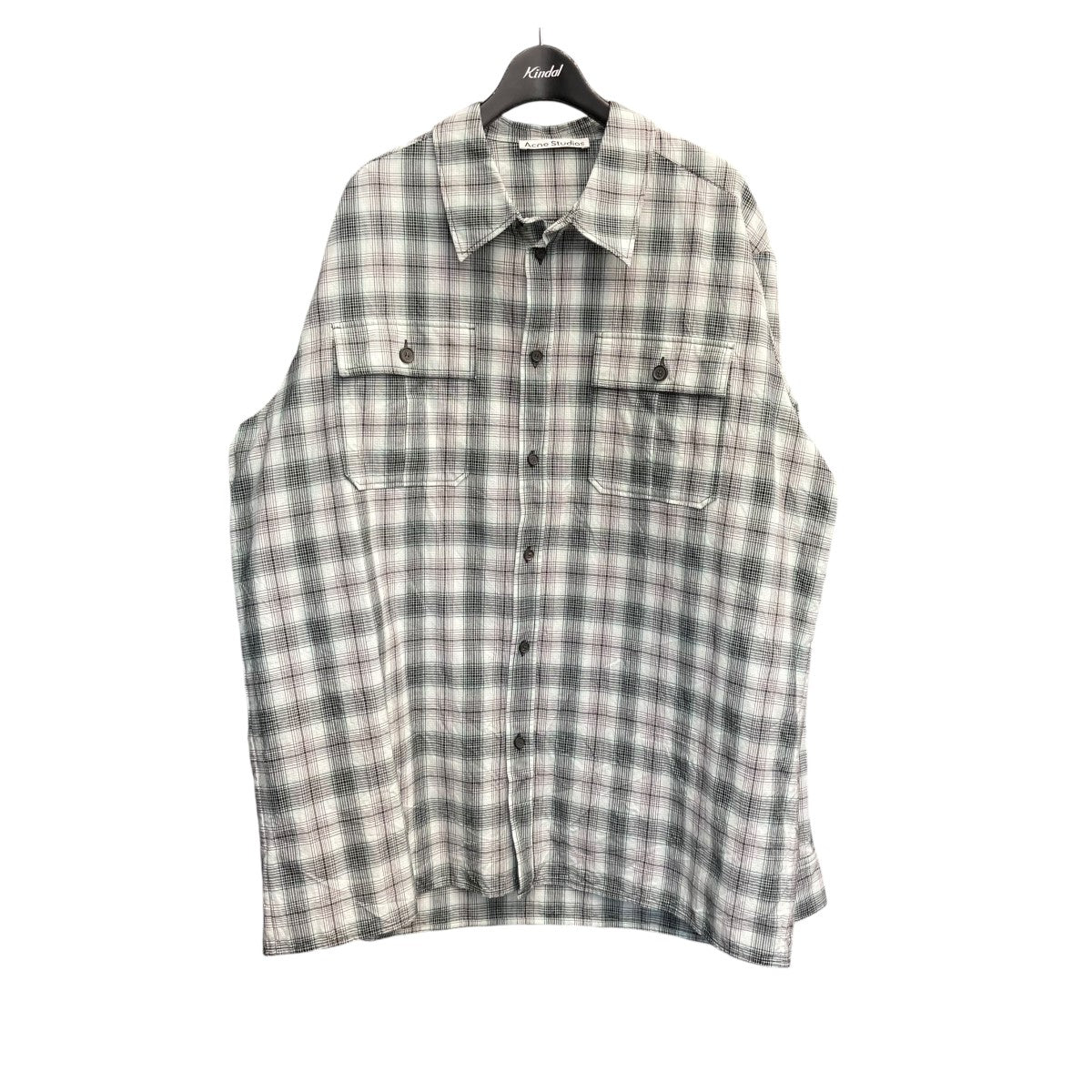 ACNE STUDIOS(アクネストゥディオズ) チェックフランネルシャツネルシャツFN-MN-SHIR000282 CHECKED FLANNEL  SHIRT FN-MN-SHIR000282 CHECKED FLANNEL SHIRT スカイブルー サイズ 52｜【公式】カインドオルオンライン  ブランド古着・中古通販【kindal】