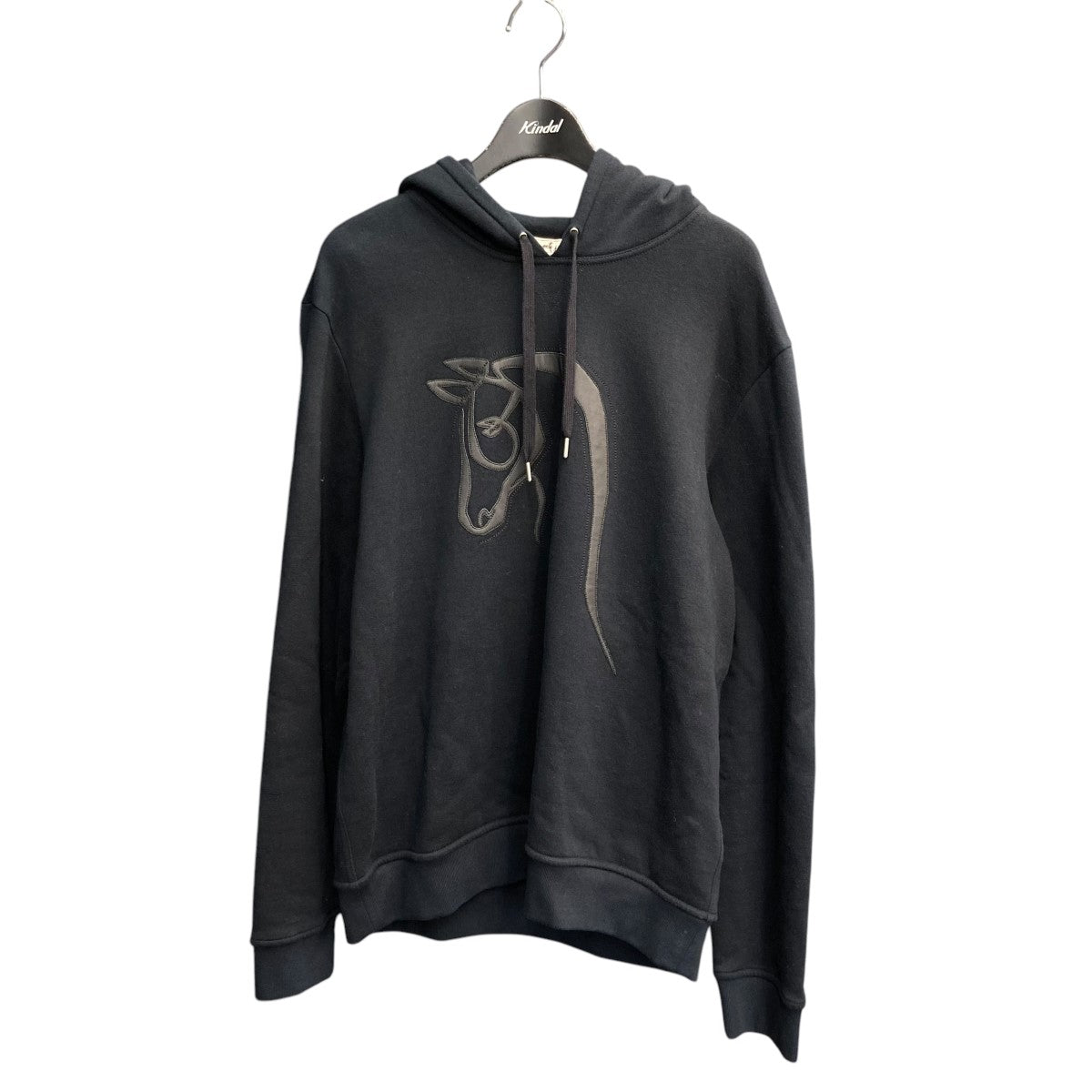 HERMES(エルメス) Front Hose Leather Patch Parkaプルオーバー