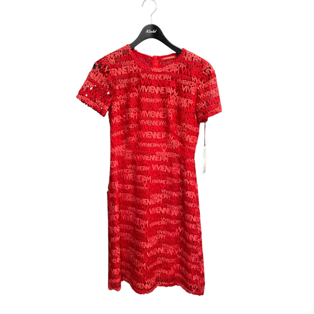 VIVIENNE TAM(ヴィヴィアンタム) ロゴグラムレースドレスドレス  