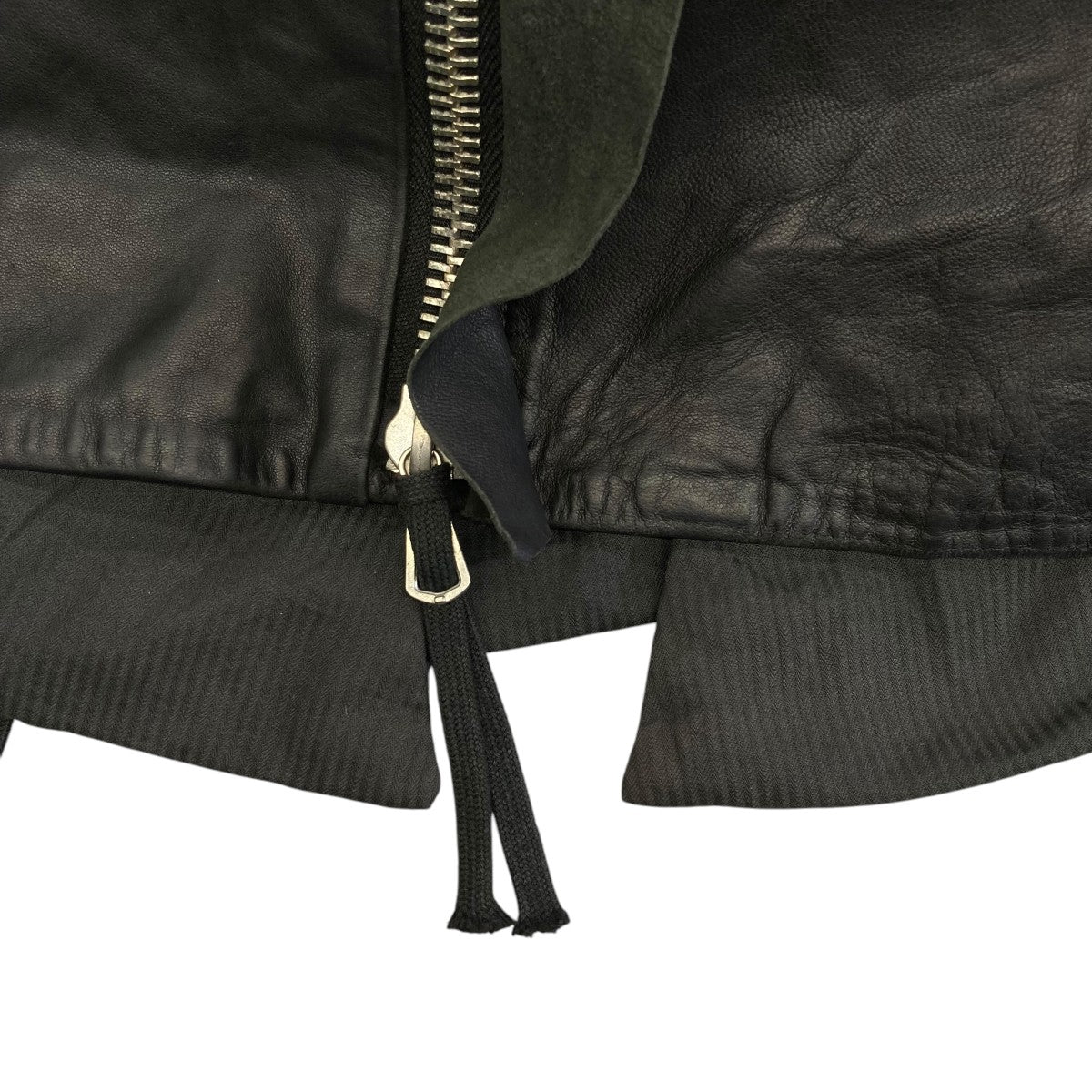 11AWLeather Jacket OiledダブルジップレザージャケットJ1-F211