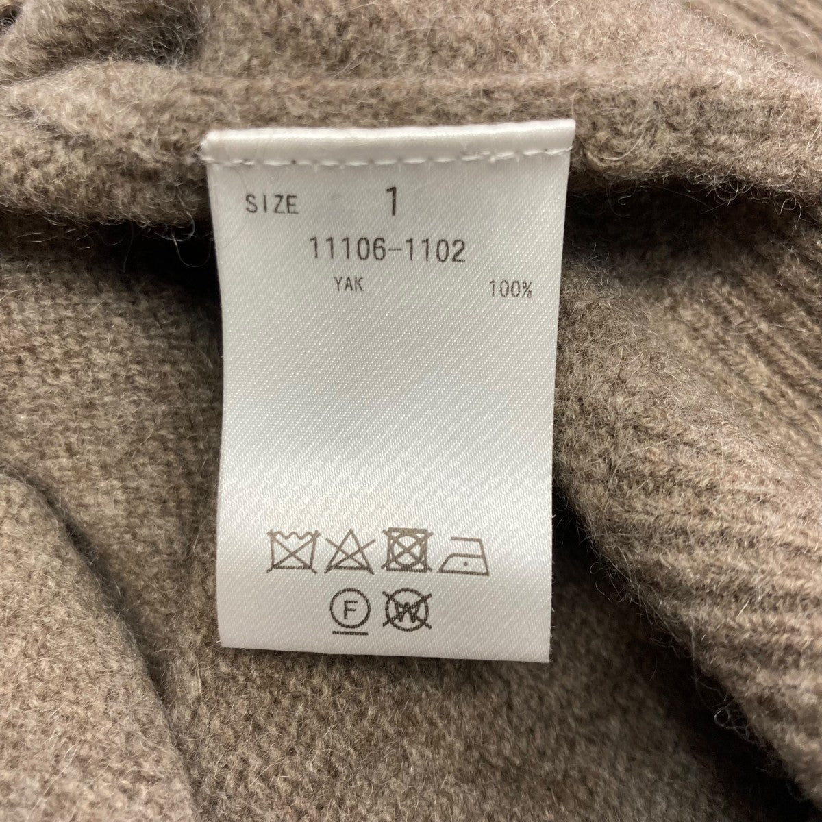 DEFORM BOAT NECK YAK KNIT TOPSセーター11106-1102