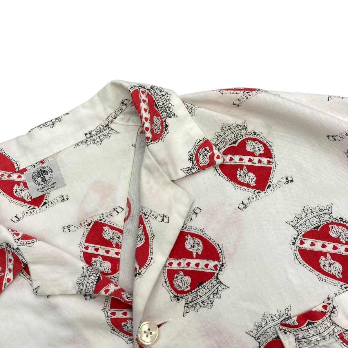 SAINT MICHAEL 21SSPAJAMA SHIRT HEARTレギュラーカラーシャツSM-S21-0000-031 古着・中古-3枚目のアイテム画像