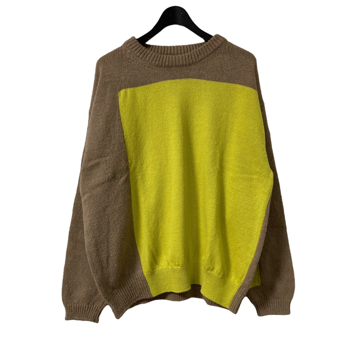 YOKE(ヨーク) 24SSIntarsia Crewneck Sweaterバイカラーセーター