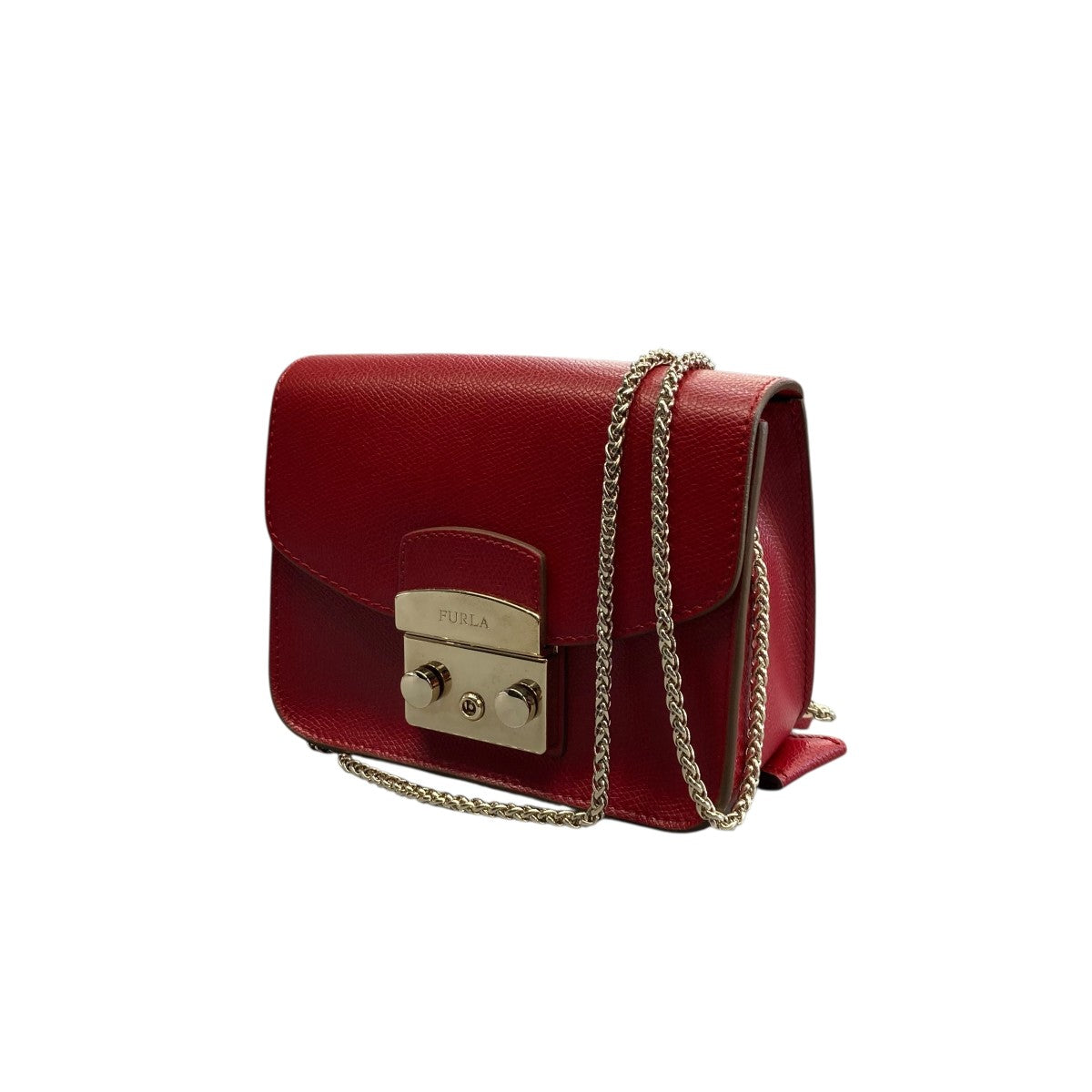 美品 FURLA 2wayショルダーバッグ ピンS ダークレッド FURLA(フルラ) メトロポリスショルダーバッグ レッド｜【公式