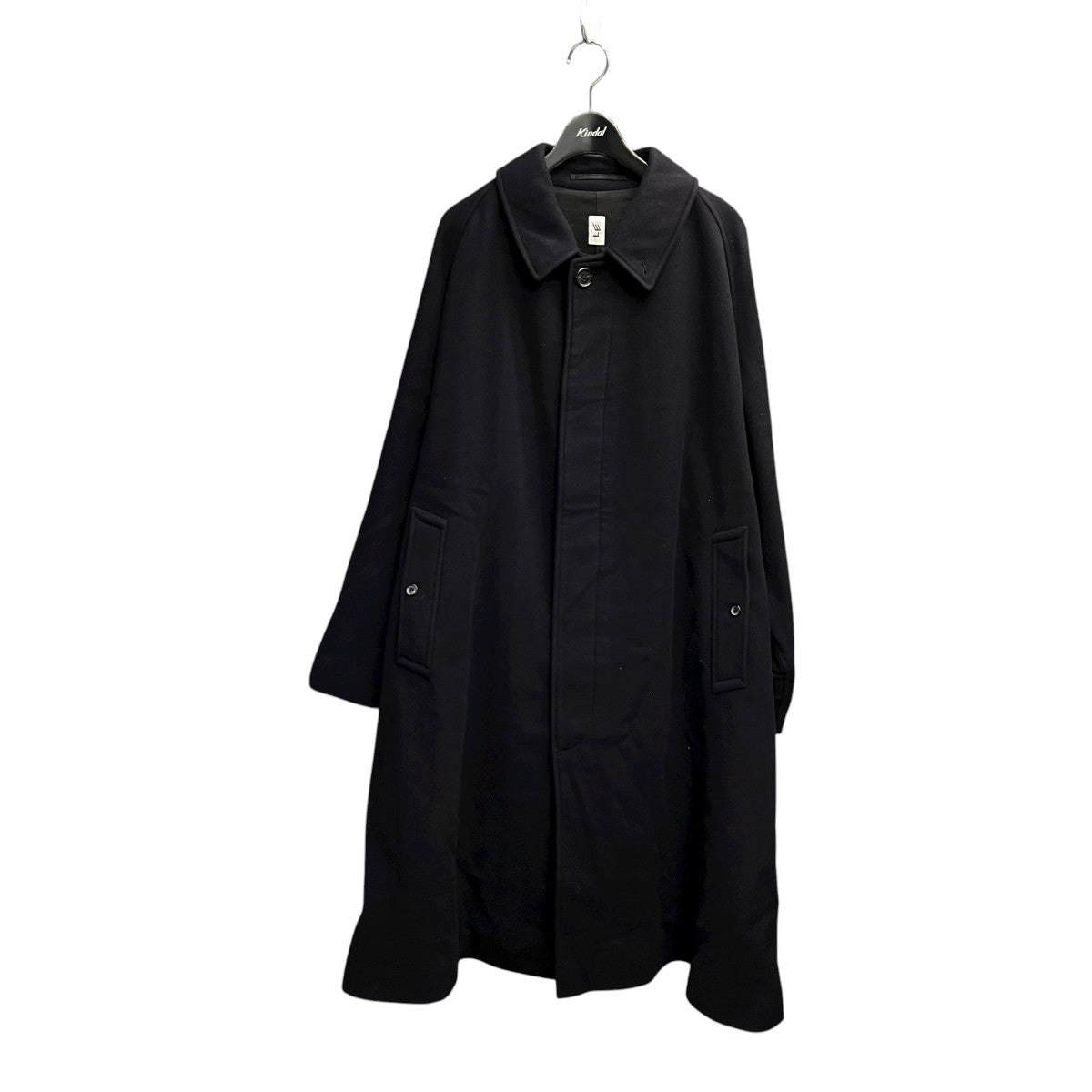 LE / エルイー】ウール バルカラー コート（ステンカラーコート）｜L