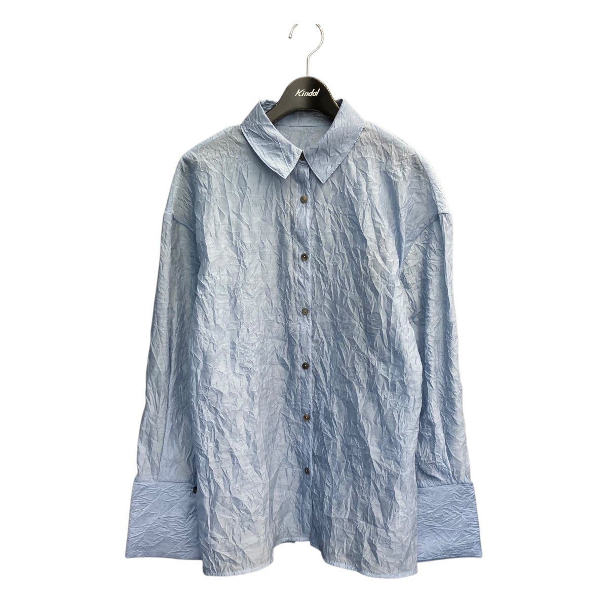 リトルスージー little Suzie Organdy Overlap Back Shirt シアーシャツ ls24331t ブルー サイズ：36 little Suzie(リトルスージー) Organdy Overlap Back Shirt