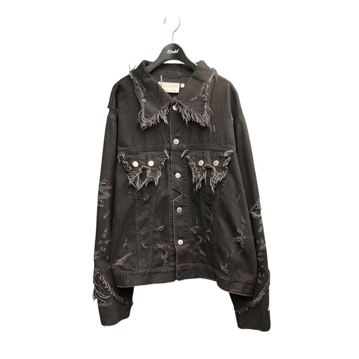 el conductorH(コンダクター) LACE UP DISTESSED JEAN JKTデニム