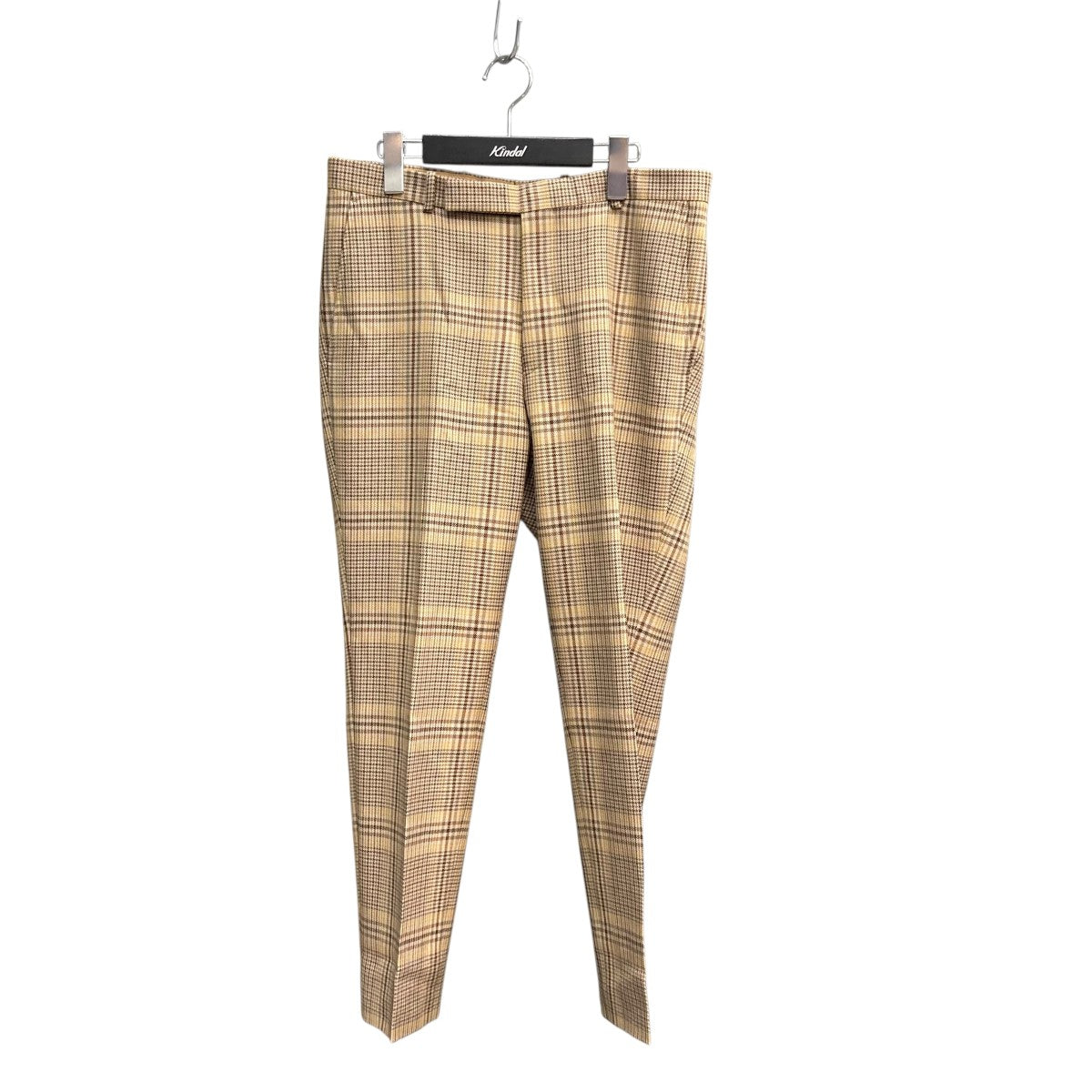 AURALEE(オーラリー) 19AWWOOL SERGE CHECK NARROW SLACKS WOOL