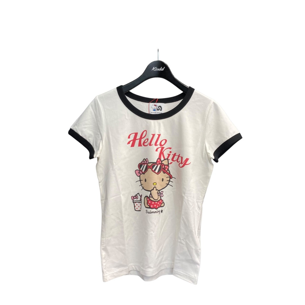 MAISON SPECIAL×HELLO KITTY Ringer T-shirtリンガーTシャツ