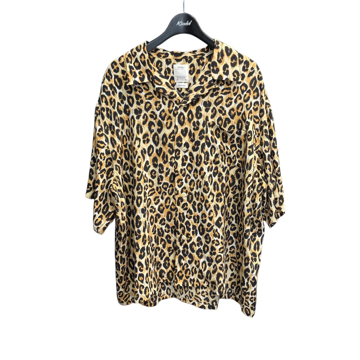 VISVIM(ビズビム) CROSBY SHIRT S S LEOPARD CHIRIMEN半袖シャツ