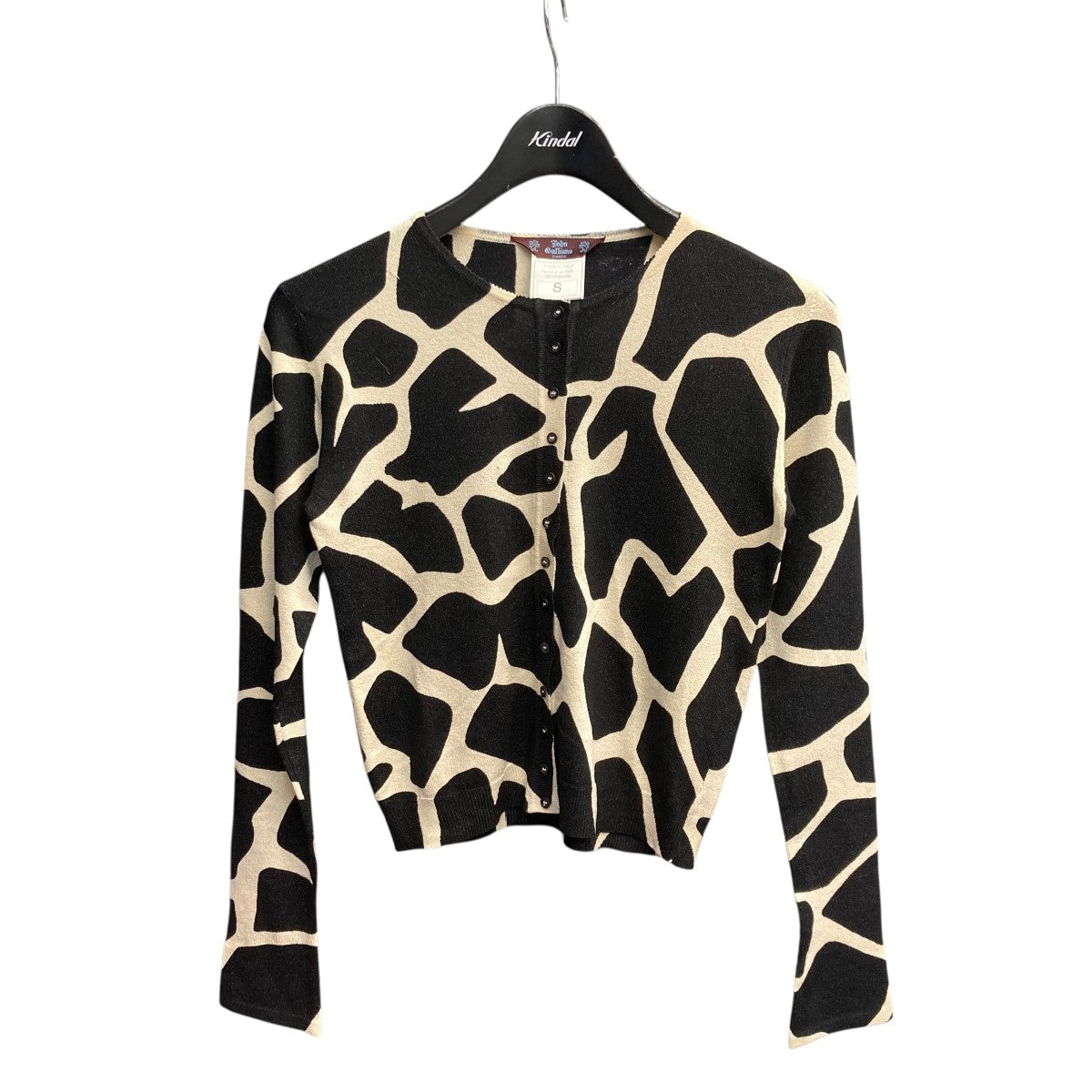 John Galliano ジョンガリアーノ　ヒョウ柄カットソー薄手ニット素材 JOHN GALLIANO(ジョンガリアーノ) カーディガン0E13193442 0E13193442
