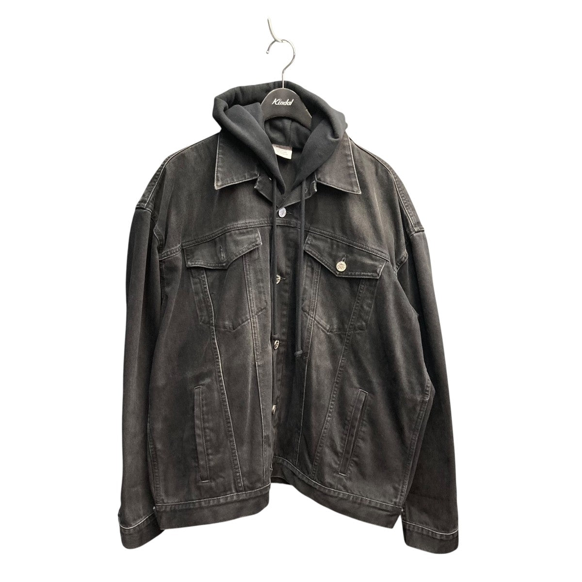 3D LOGO HOODED DENIM JACKET VETEMENTSデニムジャケットUA66JA500B