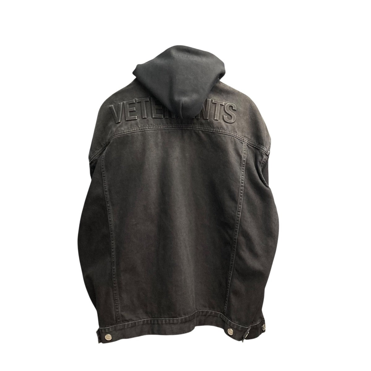 3D LOGO HOODED DENIM JACKET VETEMENTSデニムジャケットUA66JA500B
