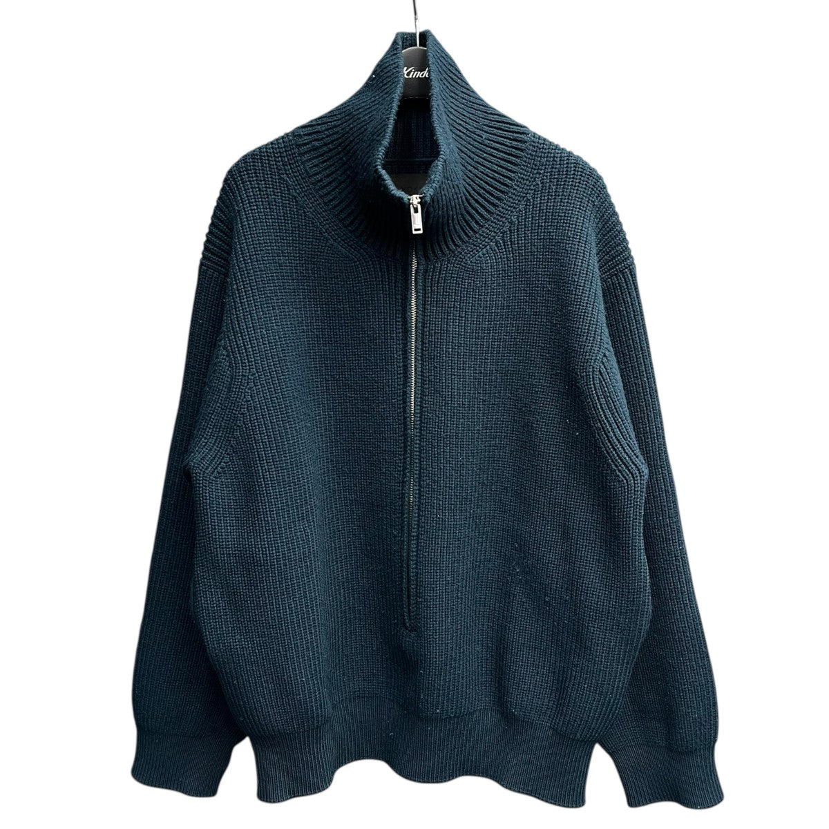 YOKE(ヨーク) 3 4 FRONT ZIP HIGHNECK RIB SWEATERジップアップニット