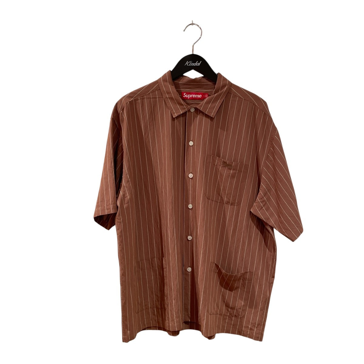 Supreme 25SSStripe S S Pajama Shirt半袖シャツ 古着・中古-1枚目のアイテム画像