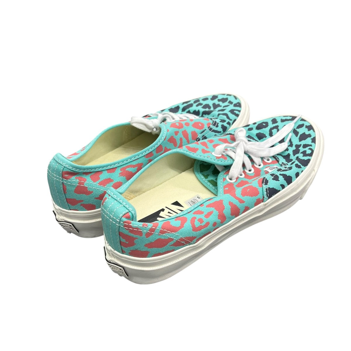 VANS PREMIUM AUTHENTIC 44 CHEETAH POOL BLUEローカットスニーカー721356 古着・中古-2枚目のアイテム画像