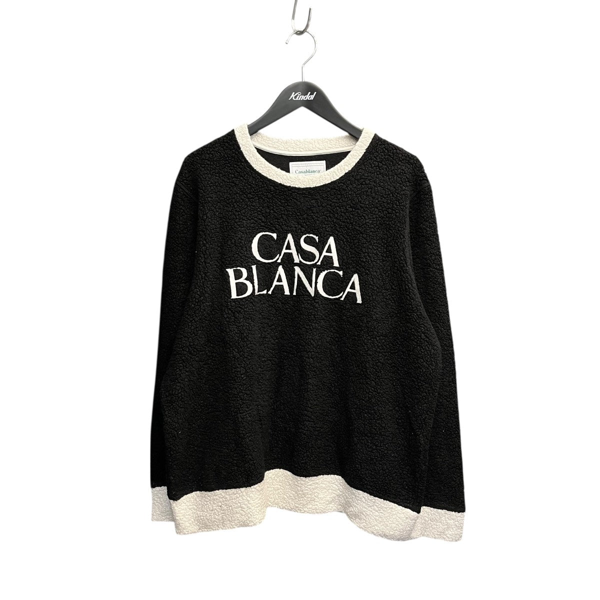CASABLANCA 長袖ニットMF21-JTP 033 TERRY ブラック サイズ: XL CASABLANCA