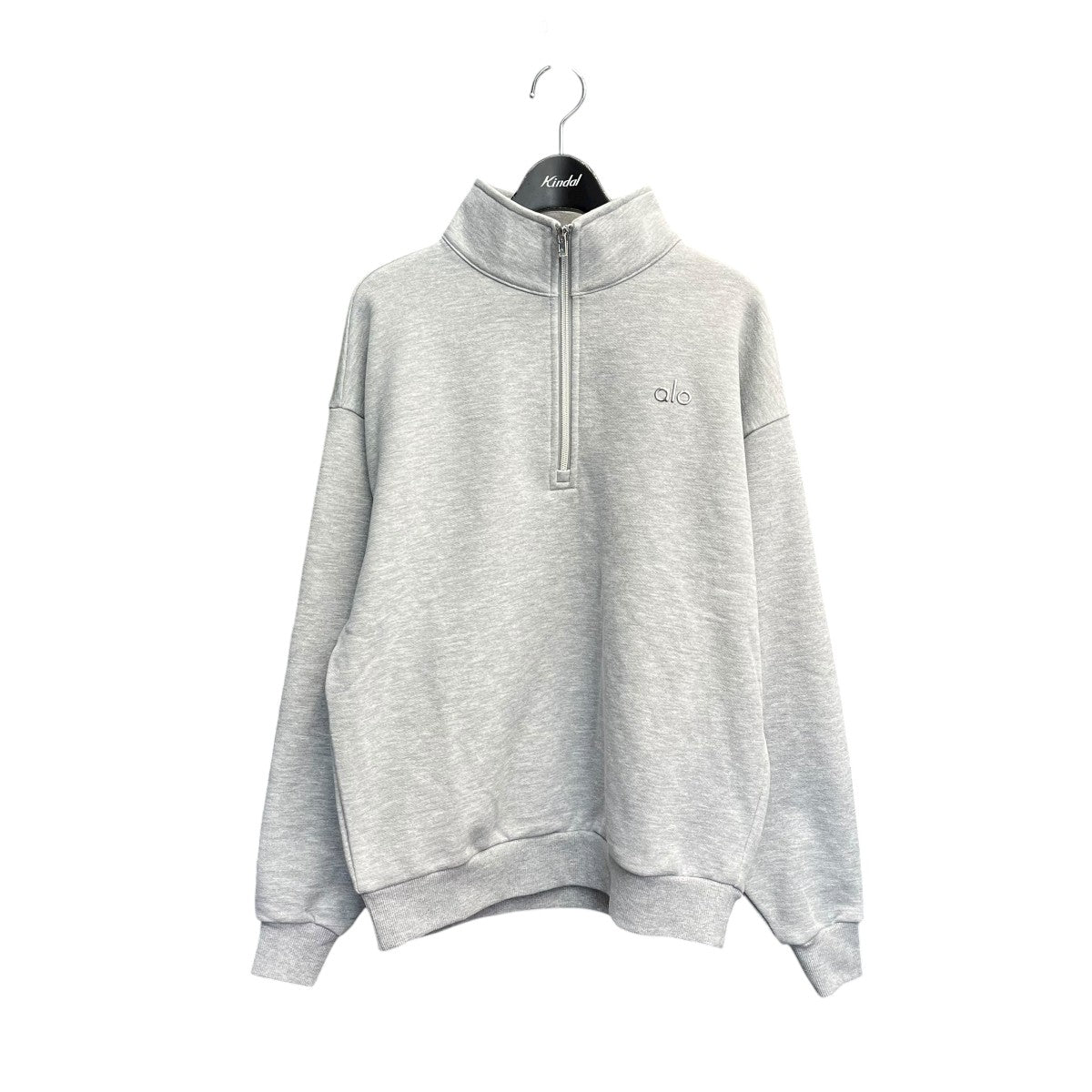 ALO Yoga(アローヨガ) ハーフジップスウェット グレー サイズ XS