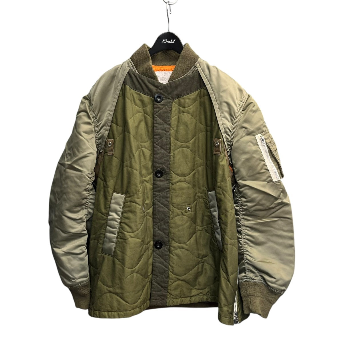 3サイズ sacai Nylon Twill Blouson 21-02580M sacai(サカイ) 21AWNylon Twill Blousonドッキングデザインブルゾン21