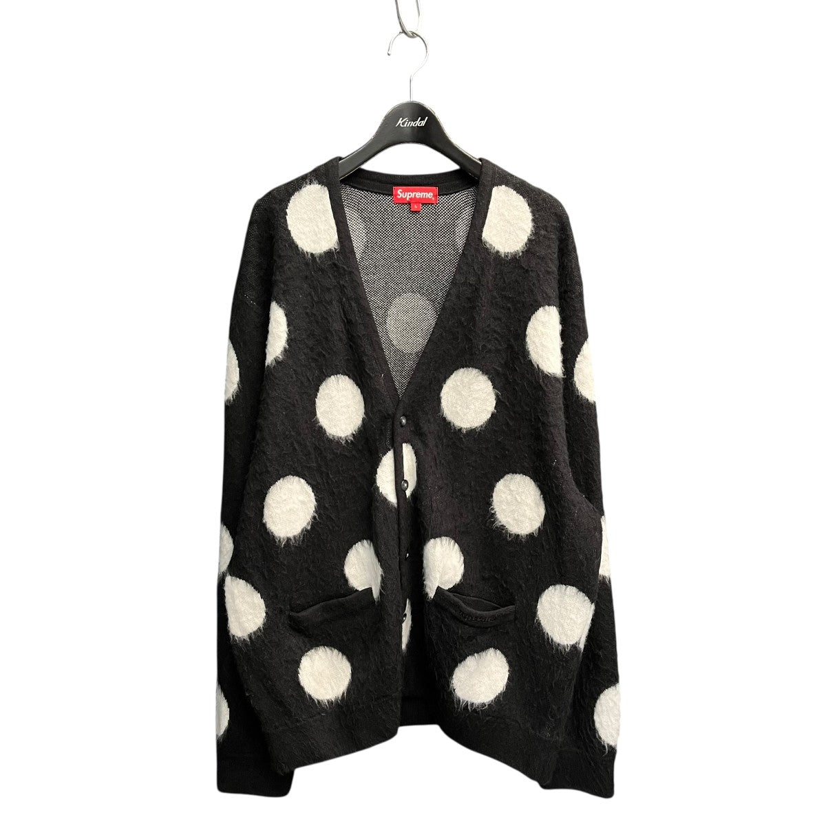 Supreme(シュプリーム) 20SSBrushed Polka Dot Cardigan BLACK
