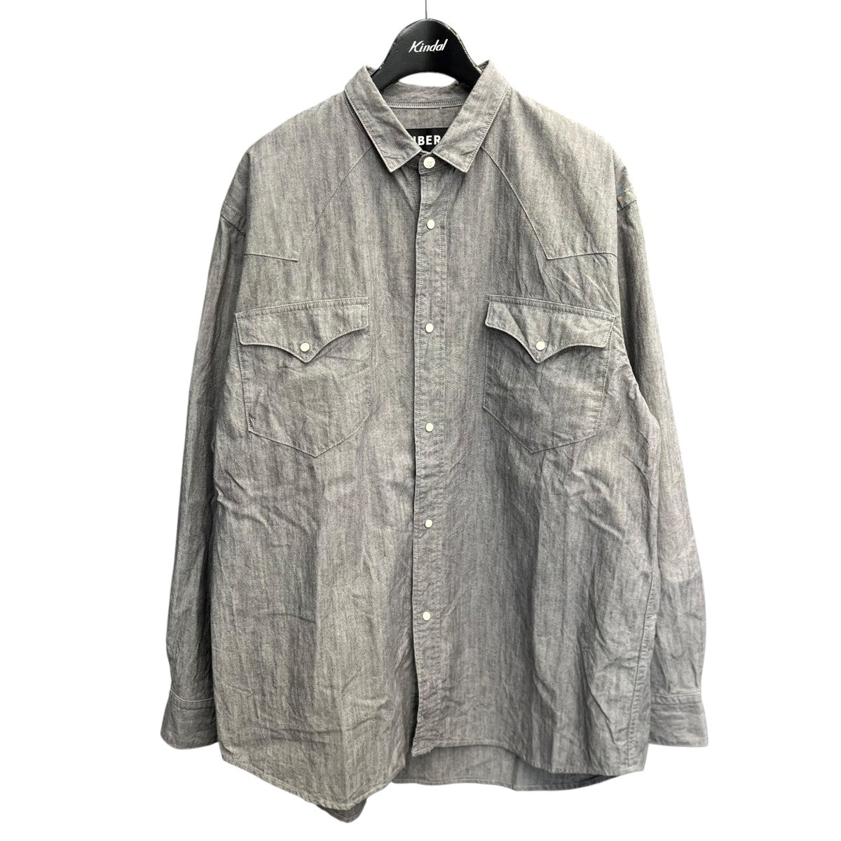 AUBERGE CHARLOTTE VERTシャンブレーシャツ グレー サイズ 42｜【公式