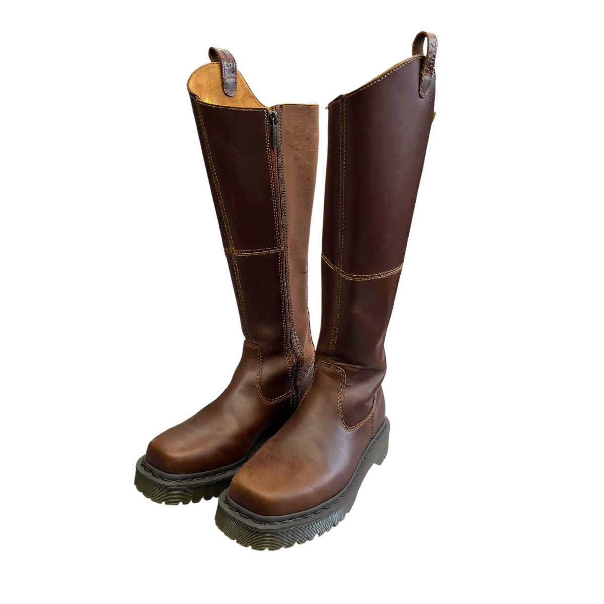 Dr．Martens(ドクターマーチン) AMAAYAH HIロングブーツ ブラウン