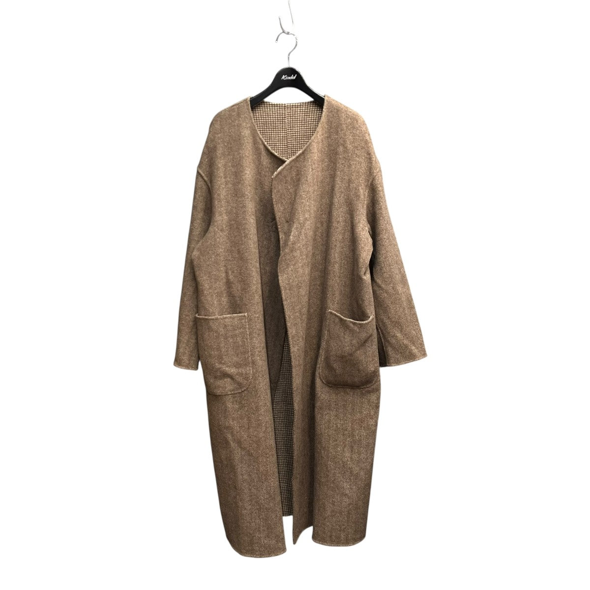REVERSIBLE SEWING NO COLLAR COATロングコート8625-104-0274