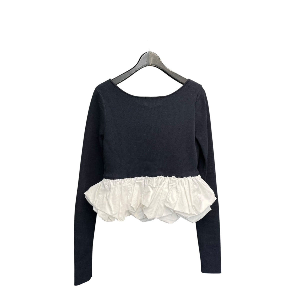W BALLOON SHORT KNIT TOPS長袖ニット10106-2063