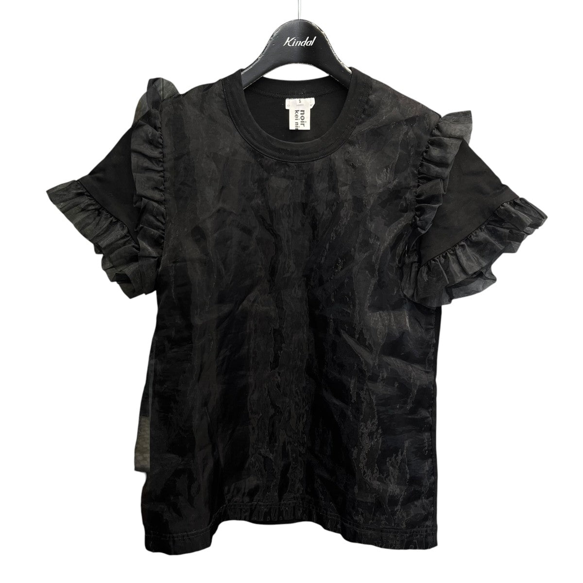 noir kei ninomiya(ノワールケイニノミヤ) 19AWチュール切替Tシャツ3D