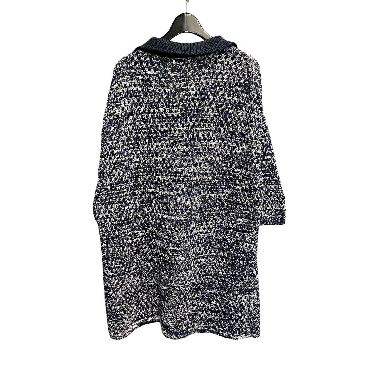 Cotton Melange Knit Skipper TopニットポロシャツUDS23801