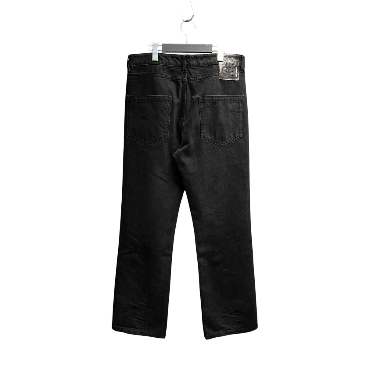 20AWRELAXED DENIM PANTS WITH UNEVEN KNEE PATCHESデニムパンツ202-322-10134