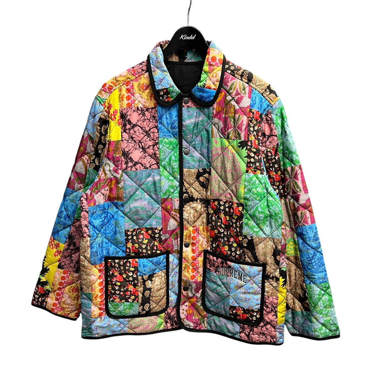 supreme キルティングジャケット　M Supreme(シュプリーム) Reversible Patchwork Quilted Jacket