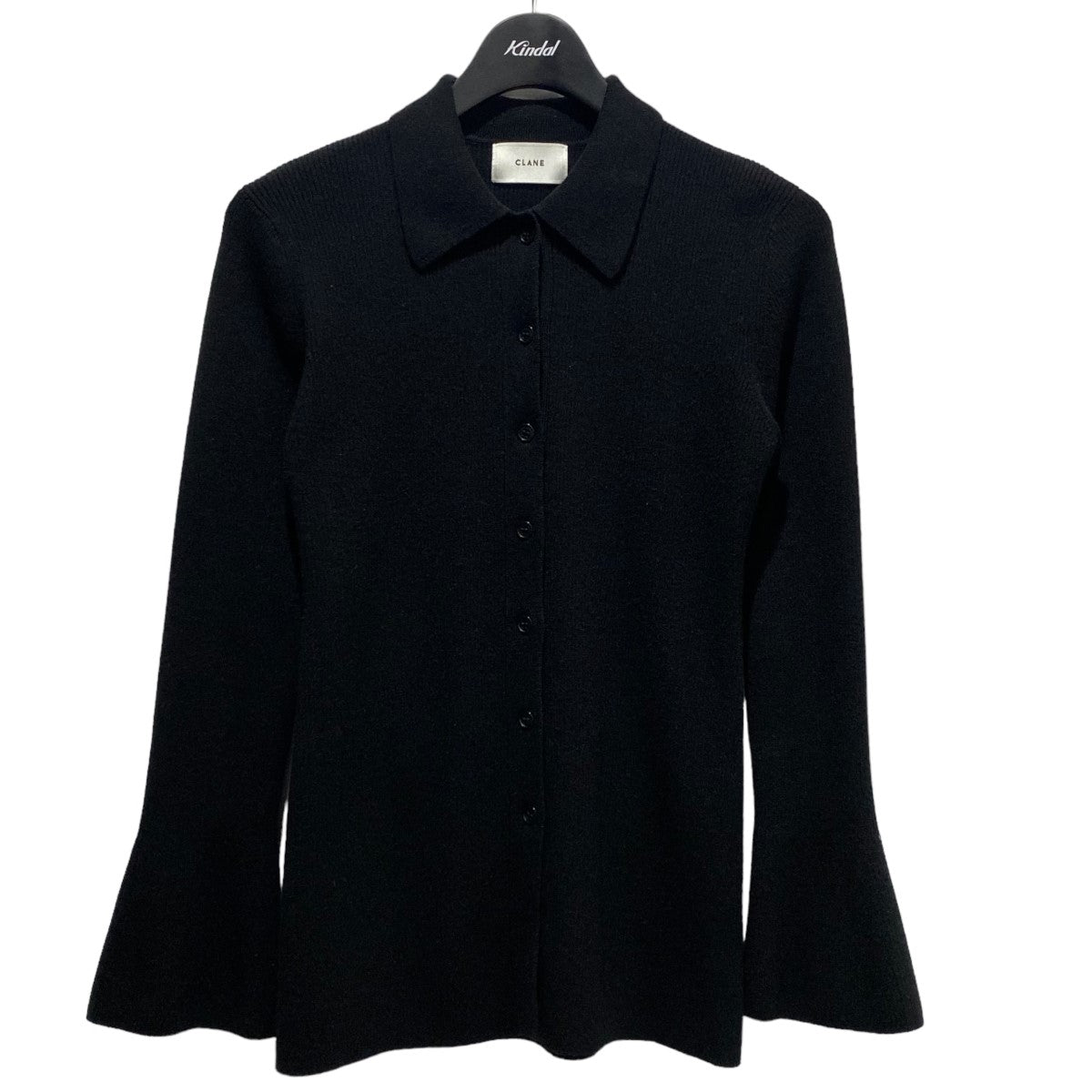 CLANE COLLAR RIB CARDIGAN カーディガン 古着・中古-1枚目のアイテム画像
