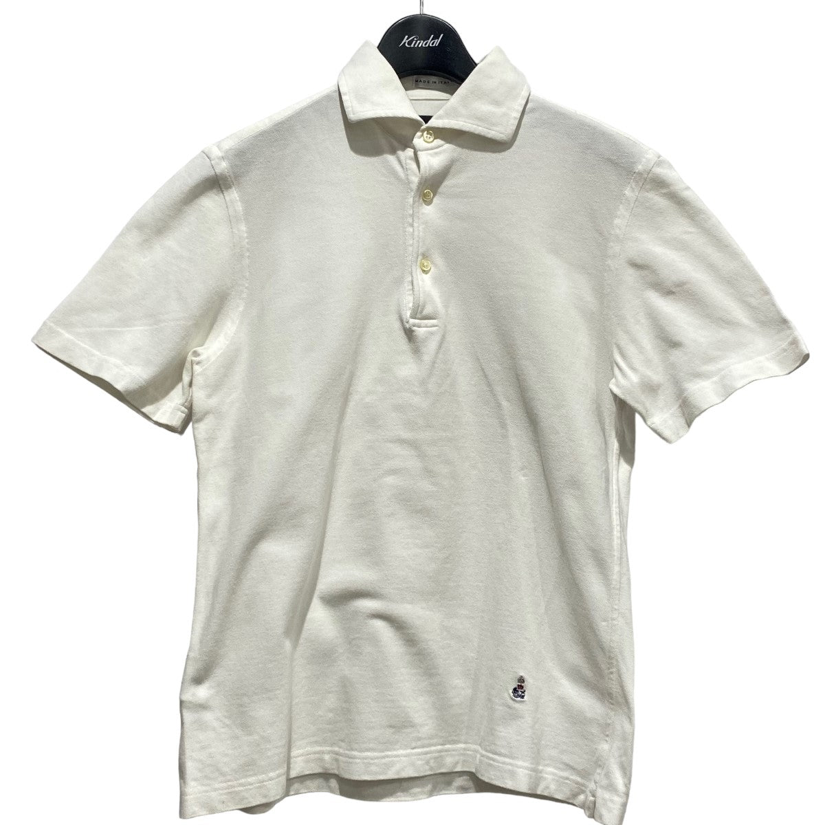 GUY ROVER(ギローバー) ワイドカラーポロシャツ ホワイト サイズ S 