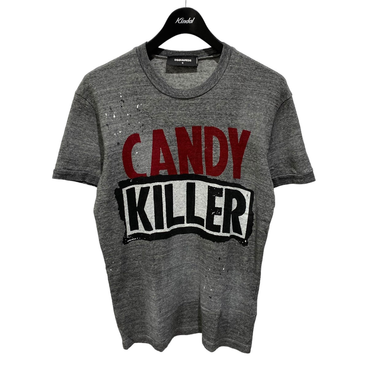 DSQUARED2 CANDY KILLER 穴あき加工 S71GD0493 Tシャツ 古着・中古-1枚目のアイテム画像