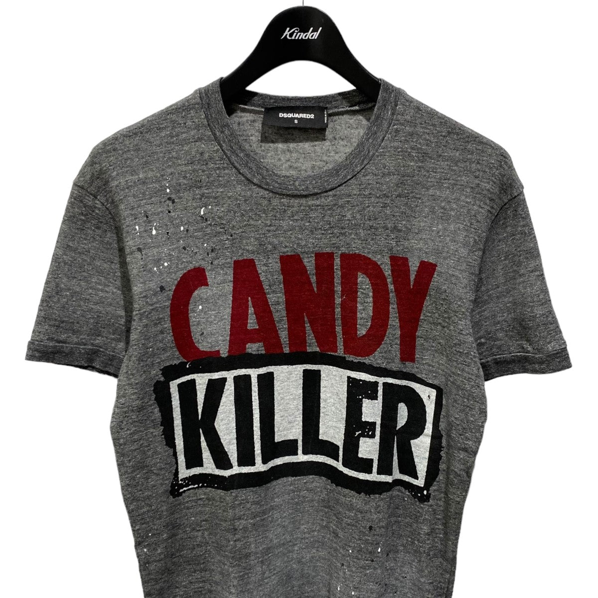 DSQUARED2 CANDY KILLER 穴あき加工 S71GD0493 Tシャツ 古着・中古-3枚目のアイテム画像