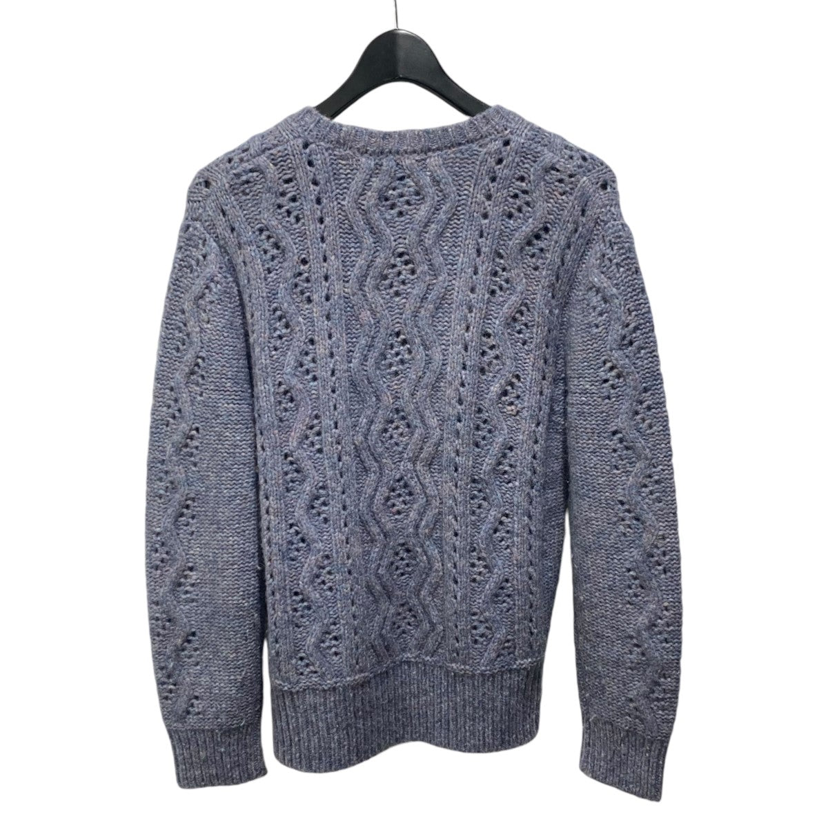 アルパカ混ケーブルニットセーター