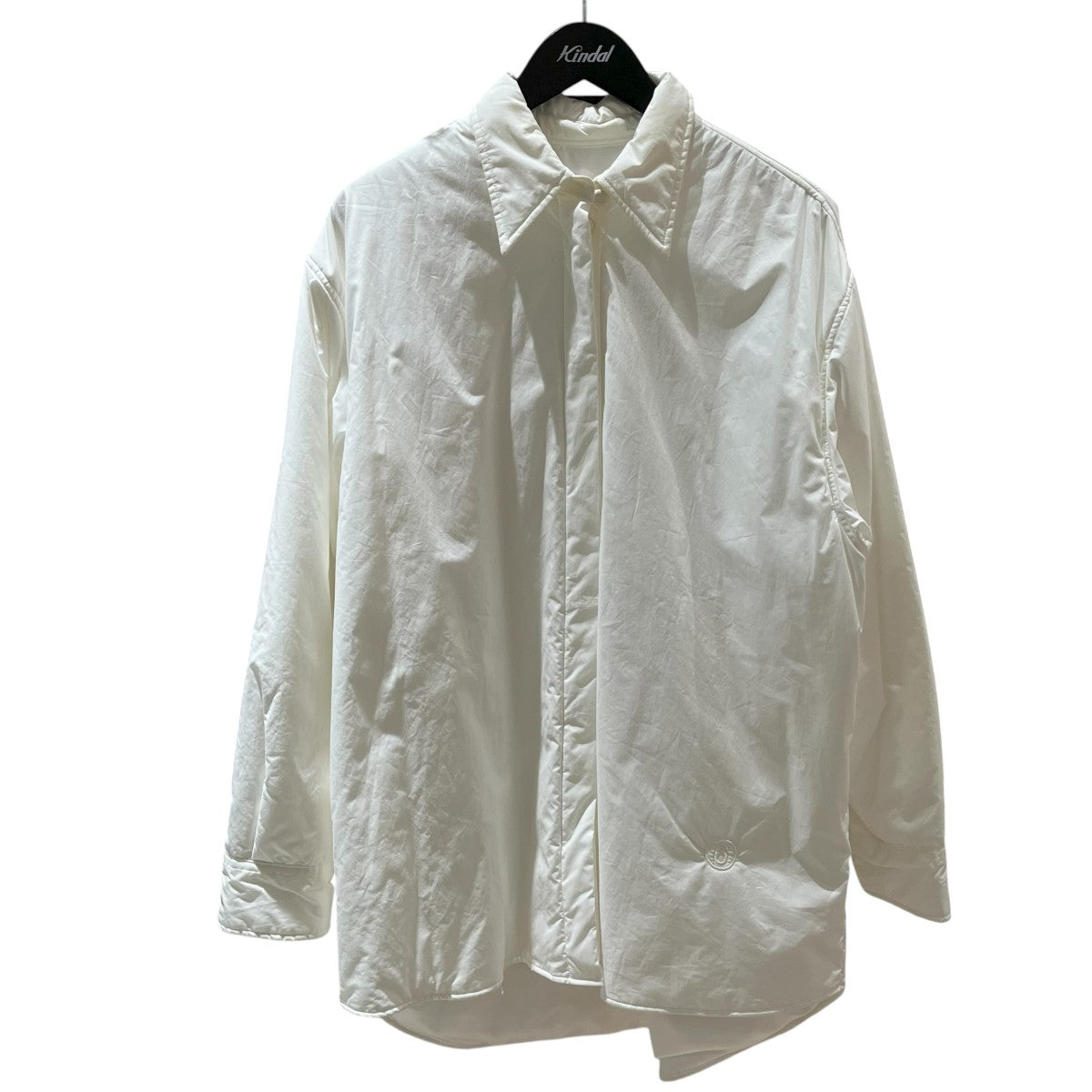 MM6 Maison Margiela(マルタンマルジェラ) ワンポイント刺繍中綿シャツ