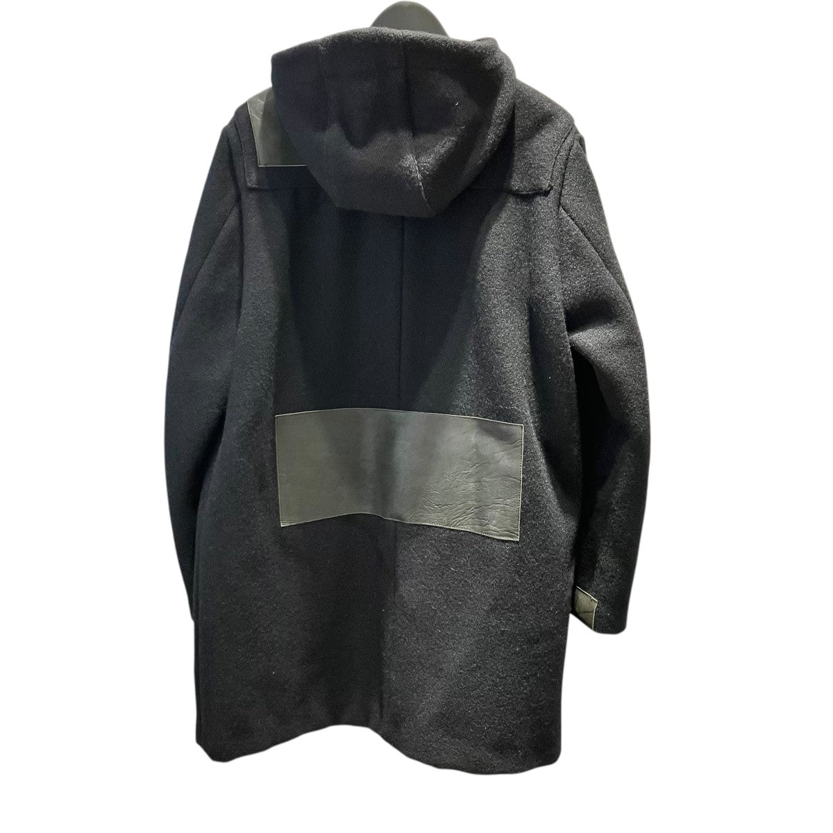 レザー切替 フーデッドコート