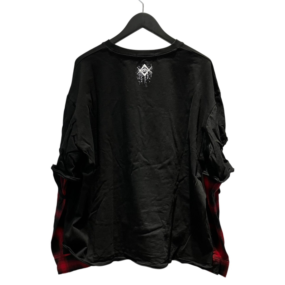 スカルフェイクレイヤートTシャツ