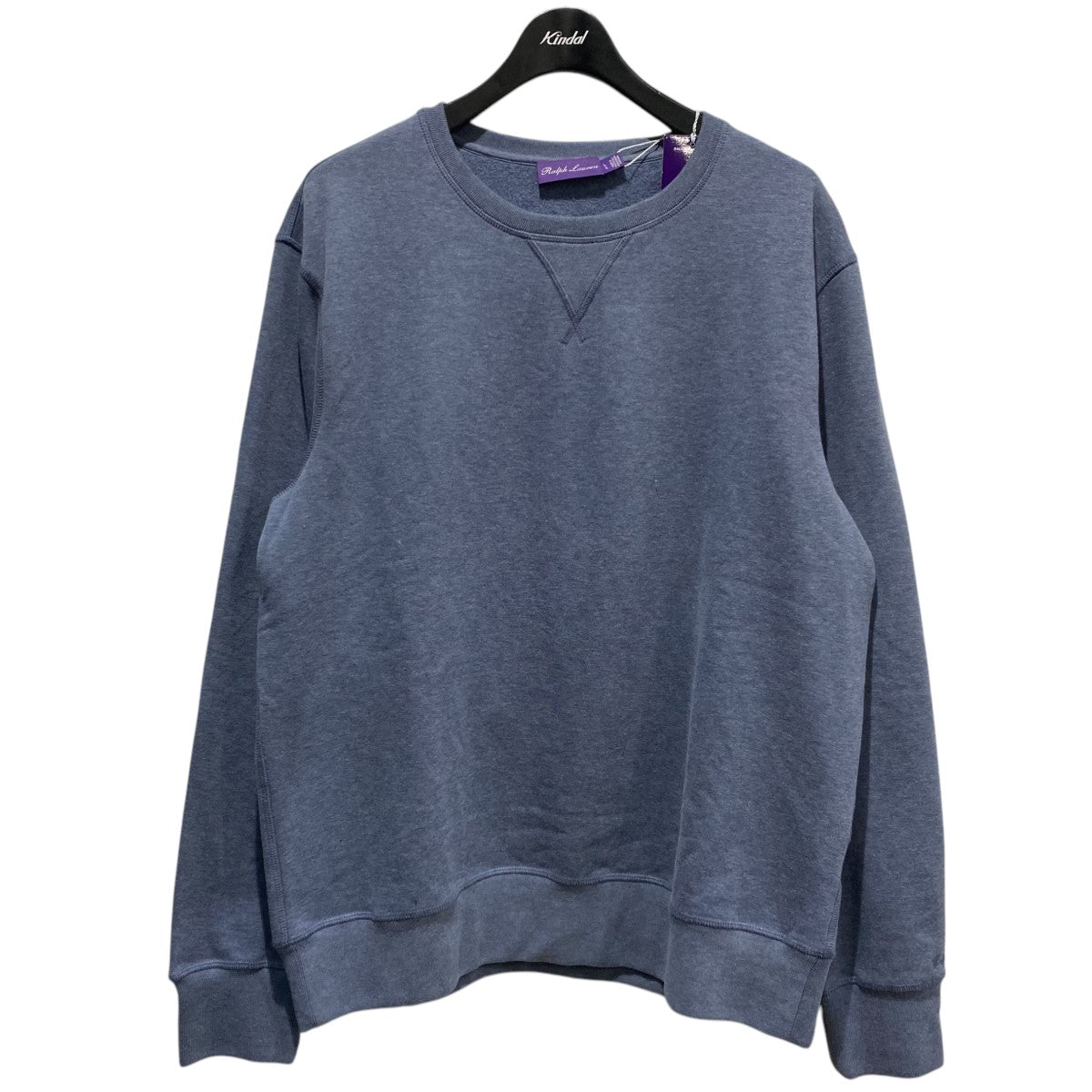 RALPH LAUREN PURPLE LABEL 裏起毛クールネックスウェット 古着・中古-1枚目のアイテム画像