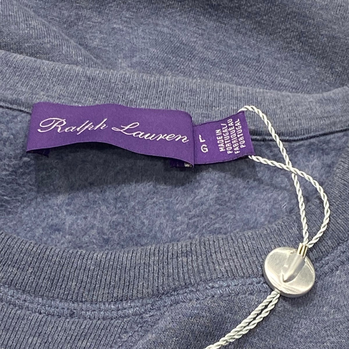 RALPH LAUREN PURPLE LABEL 裏起毛クールネックスウェット 古着・中古-5枚目のアイテム画像