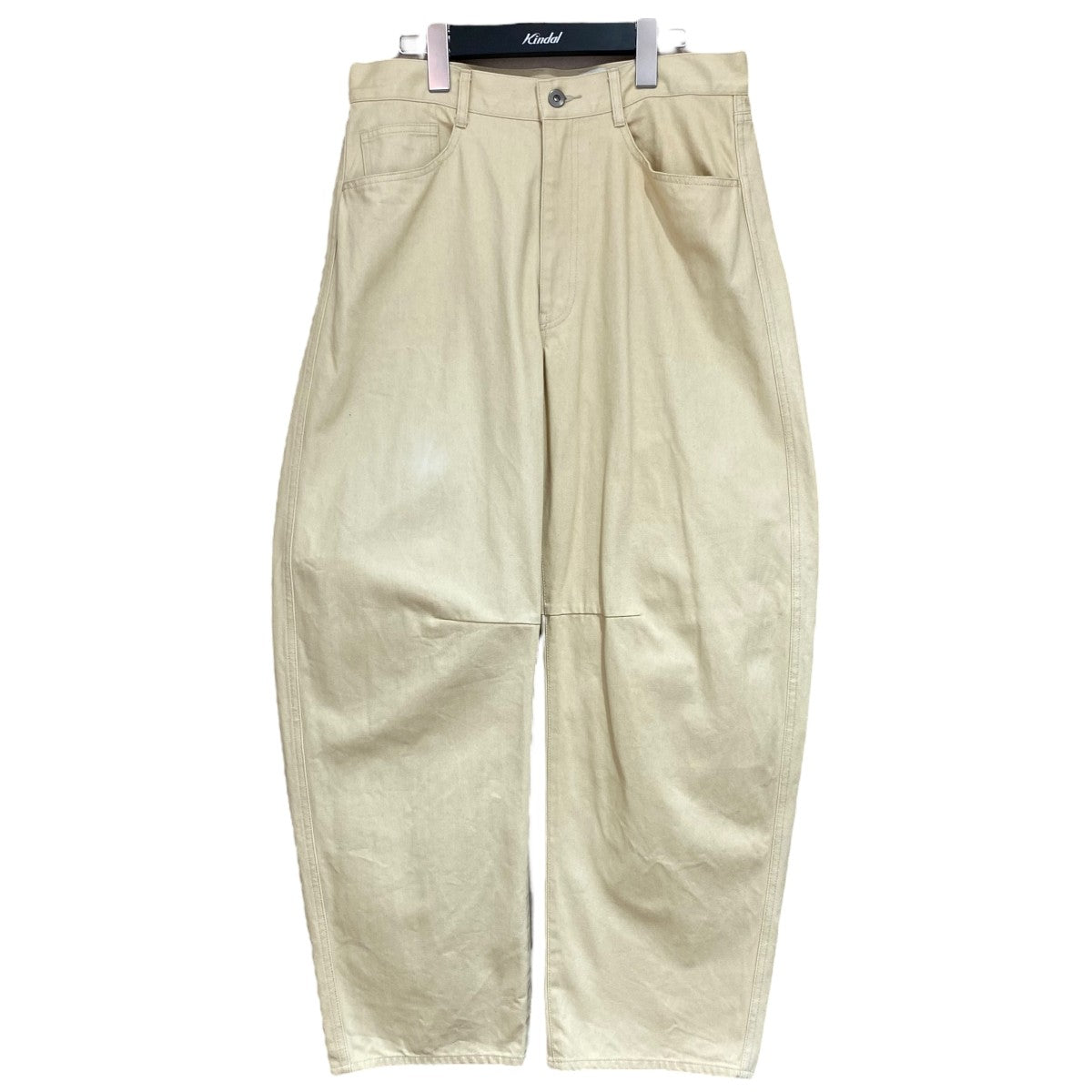 コットン バレル ベージュ パンツ8614-199-0695