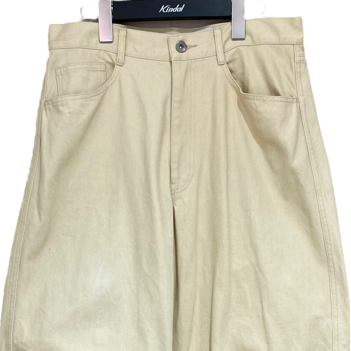 コットン バレル ベージュ パンツ8614-199-0695